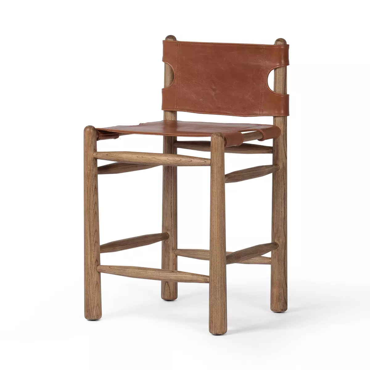 Nino Bar Counter Stool Dakota Tobacco Four Hands